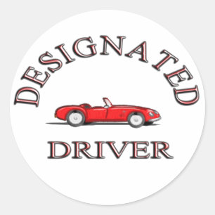 Designated Driver Sticker