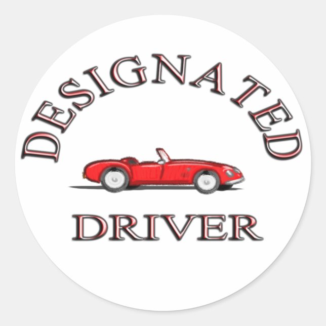 Designated Driver Sticker (Front)