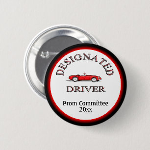 Designated Driver with Year 2 Inch Round Button