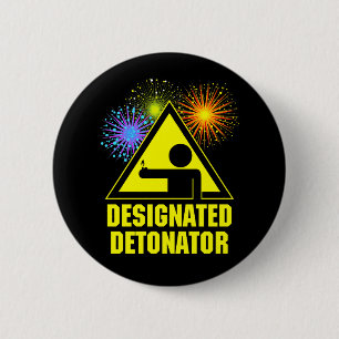 Designated Fireworks Detonator 2 Inch Round Button