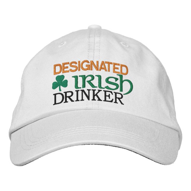 Designated Irish Drinker Embroidered Hat (Front)