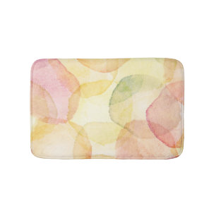 Designed abstract background with watercolor bath mat