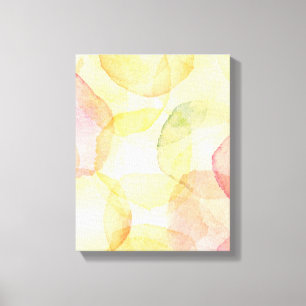 Designed abstract background with watercolor canvas print