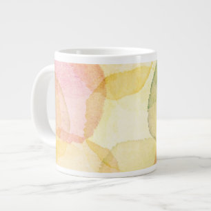 Designed abstract background with watercolor large coffee mug