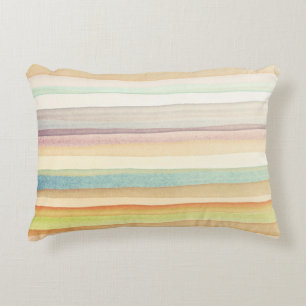 Designed art background. Used watercolor Accent Pillow