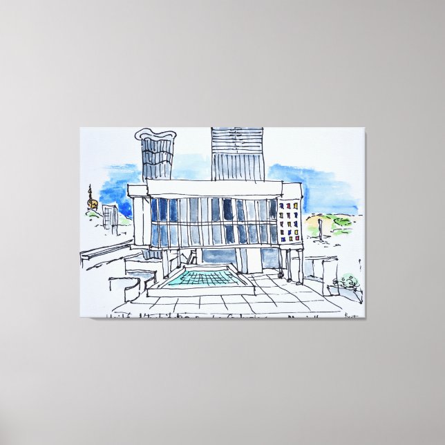 Designed by Le Corbusier | Marseille, France Canvas Print (Front)