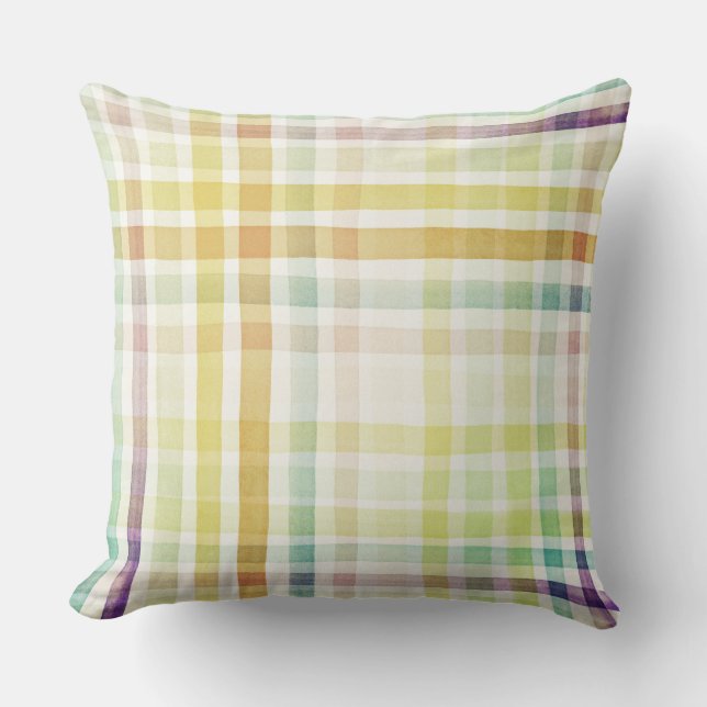 Designed watercolor art background, texture 2 throw pillow (Front)