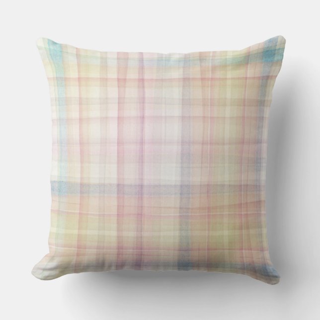Designed watercolor art background, texture throw pillow (Front)