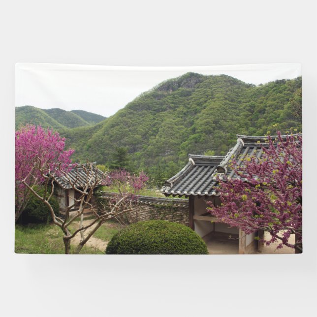 Designed with a photograph of South Korea, Printed Banner (Horizontal)