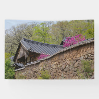 Designed with a photograph of South Korea, Printed Banner