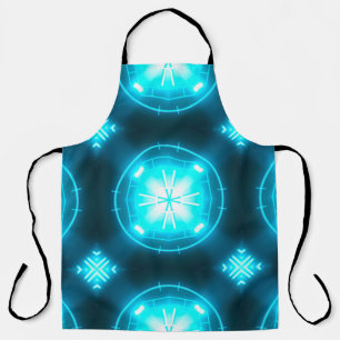 Designer abstract background with glowing individu apron