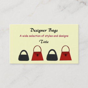 Designer Bags Business Business Card