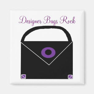 Designer Bags Rock Magnet