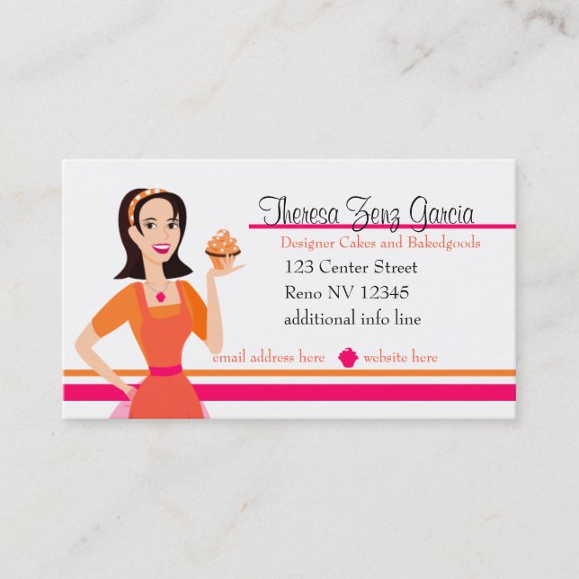 Designer Bakedgoods Business Card (Front)
