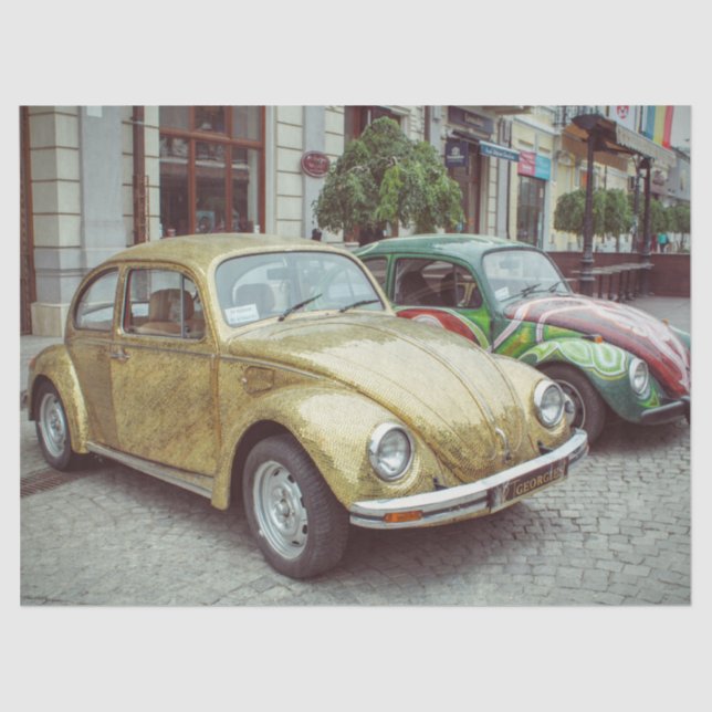 designer bug car tissue paper (Front)