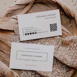 Designer Business Card  Scan QR Code