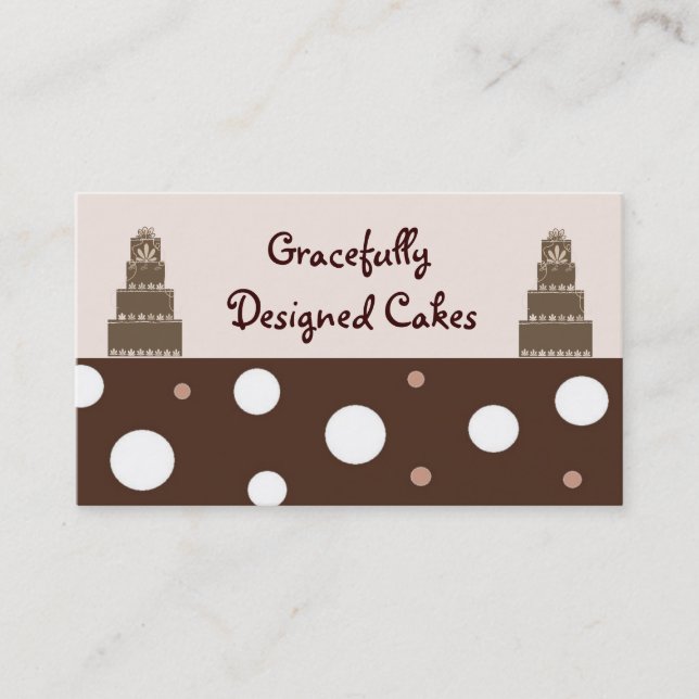 Designer Cakes Business Card (Front)