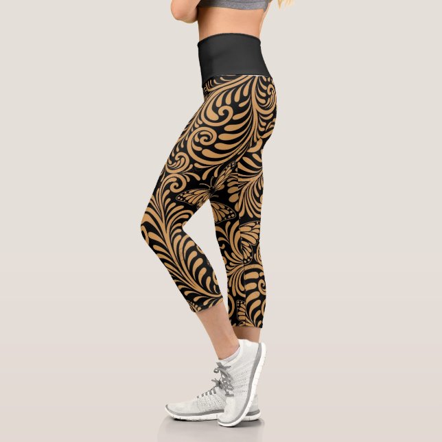 Designer Capri Leggings (Left)
