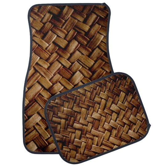 Designer Car Mats Faux Brown Straw Gifts Cars Zazzle Ca