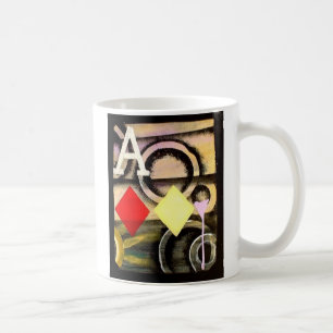 Designer Coffee mug GRAFFITI Poker Ace of Diamonds