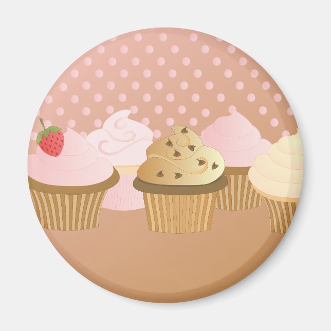 designer cupcakes magnet (Front)