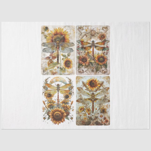 Designer Dragonflies Tissue Paper (Front)