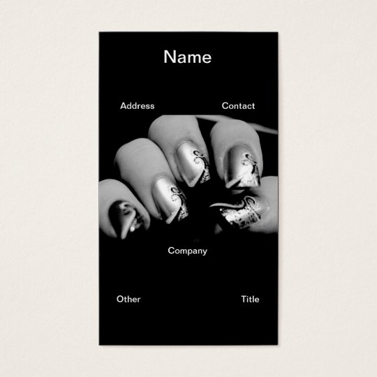 Designer Fingernails Business Card