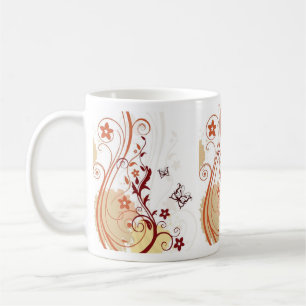 DESIGNER FLORAL COFFEE MUG