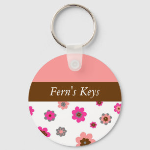 Designer Floral Keychain