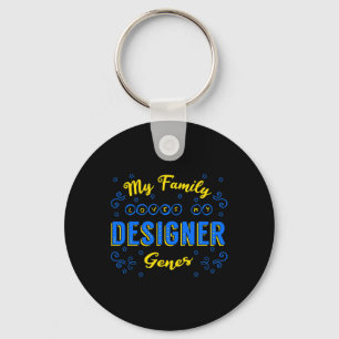 Designer Genes Down Syndrome Awareness Chromosome Keychain