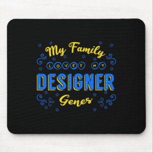 Designer Genes Down Syndrome Awareness Chromosome Mouse Pad