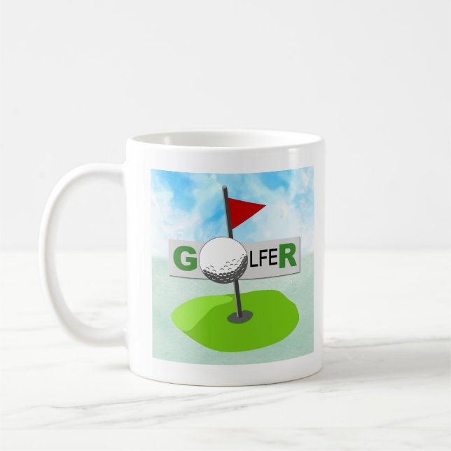 Designer Golfer Mug (Left)