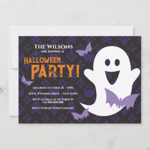 Designer Halloween, Ghost Party Invitation