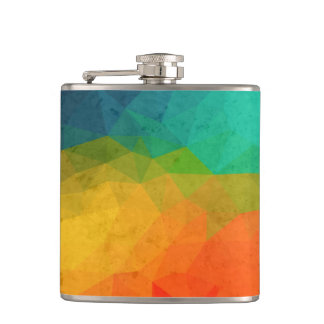 Designer Hip Flask 7 Oz Nutcase - Multicolors