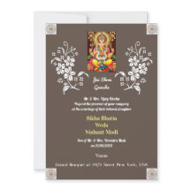 Designer Indian Ganesha Wedding Invitation