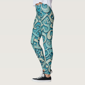 Designer Leggings with a failed pattern
