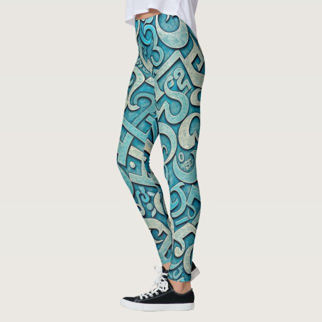 Designer Leggings with a failed pattern (Left)