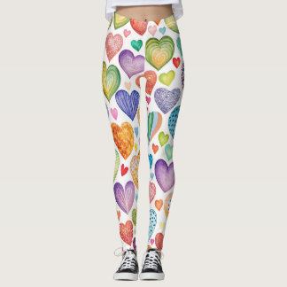 Designer Leggings with a failed pattern Leggin