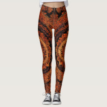 Designer Leggings with Tattoo-Inspired Patterns
