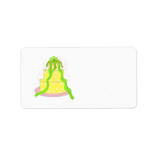 Designer Lemon Cake Label