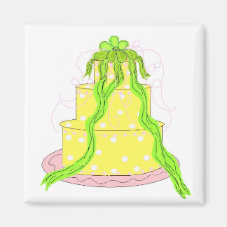 Designer Lemon Cake Magnet