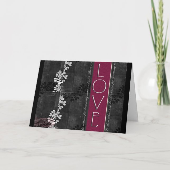 designer love holiday card (Front)
