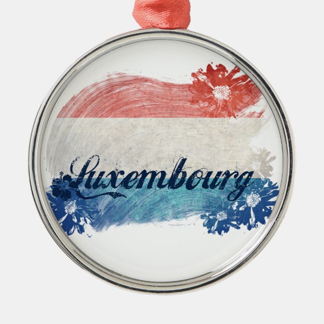 Designer Luxembourg Metal Ornament (Front)
