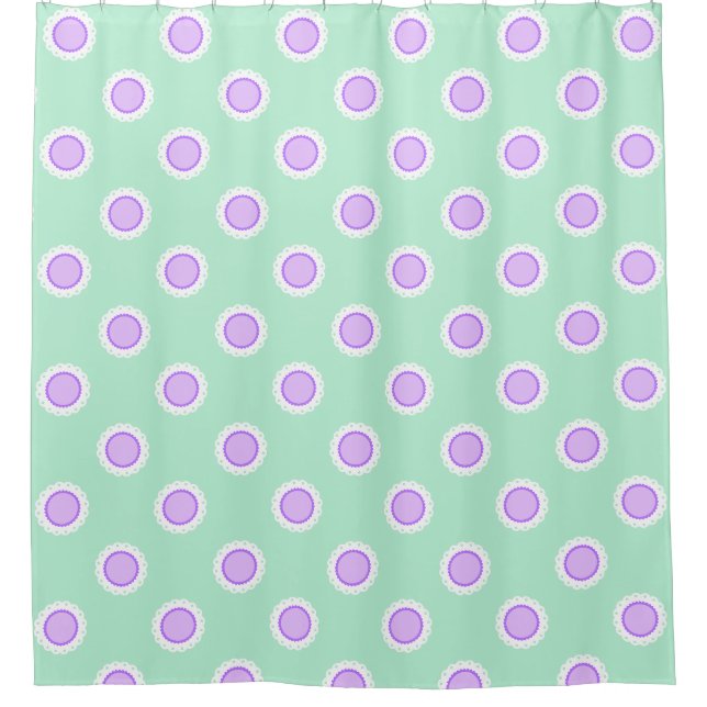 Designer Modern Shower Curtains for Bathrooms (Front)
