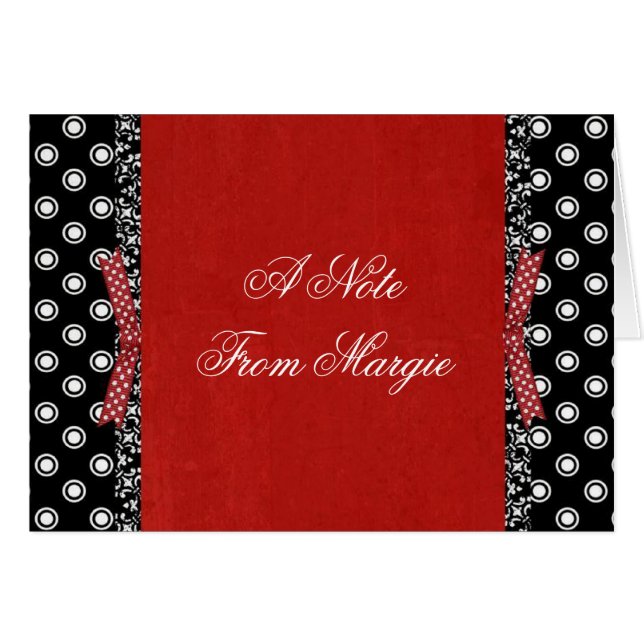 Designer Note Card Template (Front Horizontal)