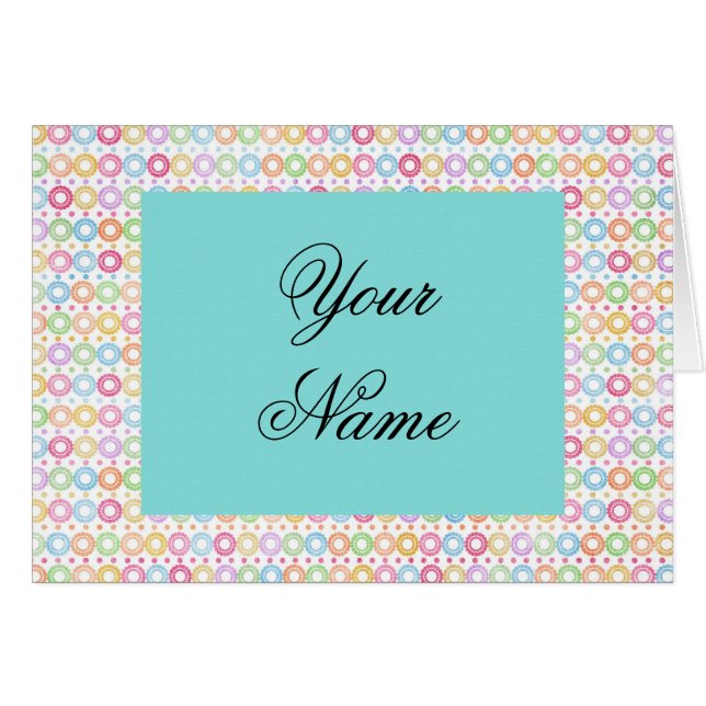 Designer Note Cards Template (Front Horizontal)