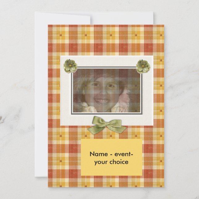 Designer photo note cards template (Front)