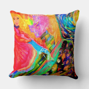 DESIGNER PILLOW - ART BY DEBBIE DAVIDSOHN - CANCAN