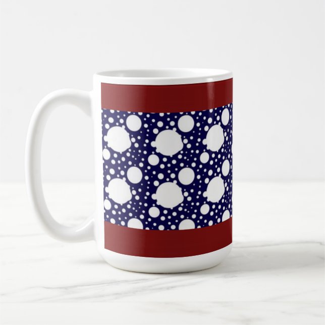Designer Polka Dot Mug (Left)