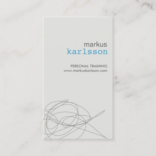 DESIGNER SCRIBBLE No 4 Carte de visite (Devant)